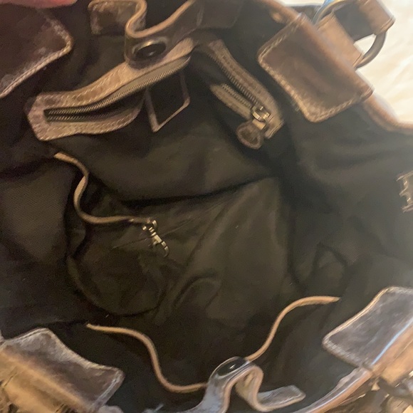 FRYE MOTO BAG !!! Distressed leather - Picture 3 of 5
